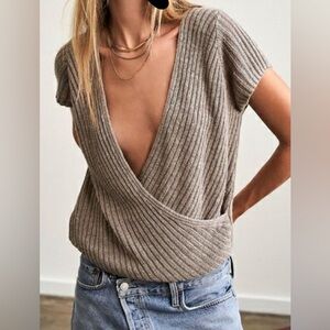free people beach knit top size XS